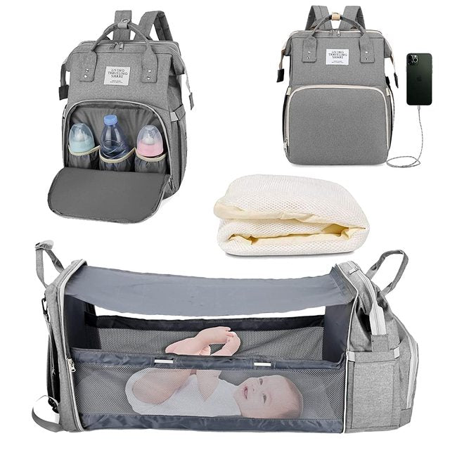 Multifunctional Mommy Bag - Portable Baby Bed