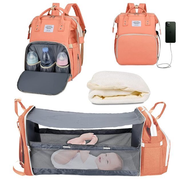 Multifunctional Mommy Bag - Portable Baby Bed