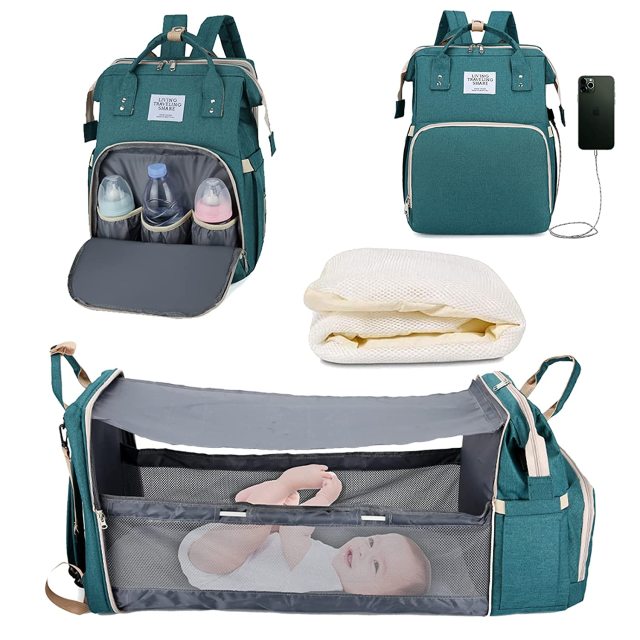 Multifunctional Mommy Bag - Portable Baby Bed